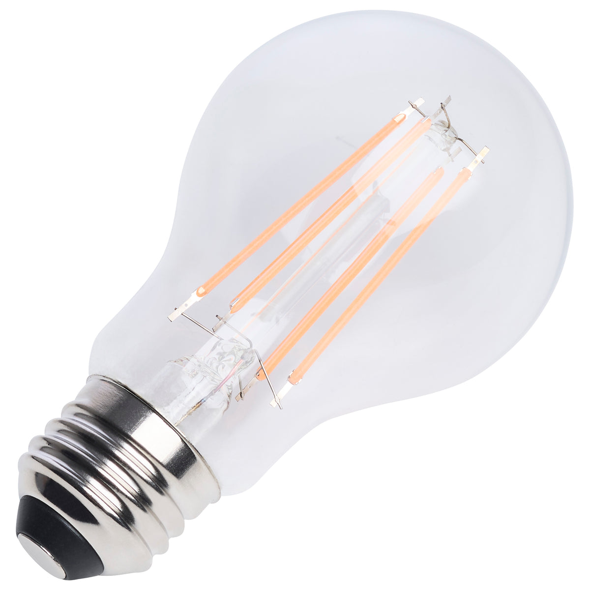 8 Watt LED A19 - Straight Filament - Purple Light - Glass - 120 Volt - 1-Pack