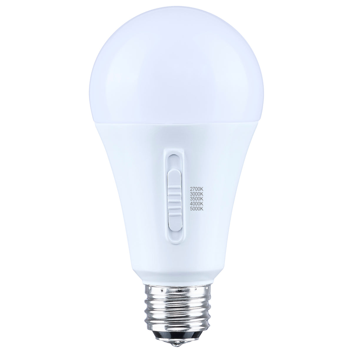 20/14/6.5 Watt LED A21 Three-Way Lamp - 27K/3K/35K/4K/5K - Lumens Selectable - Medium Double Contact Base - Plastic - 120
