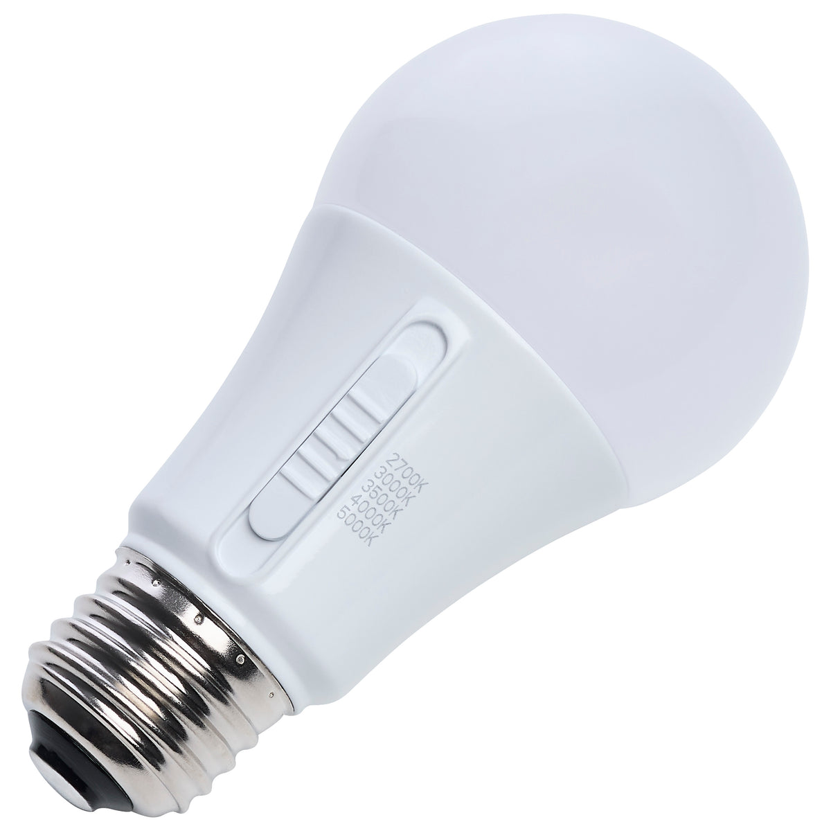 9 Watt LED A19 - 27K/3K/35K/4K/5K CCT - Medium Base - Plastic - 12-24 Volt AC - 12-34 Volt DC - 1-Pack