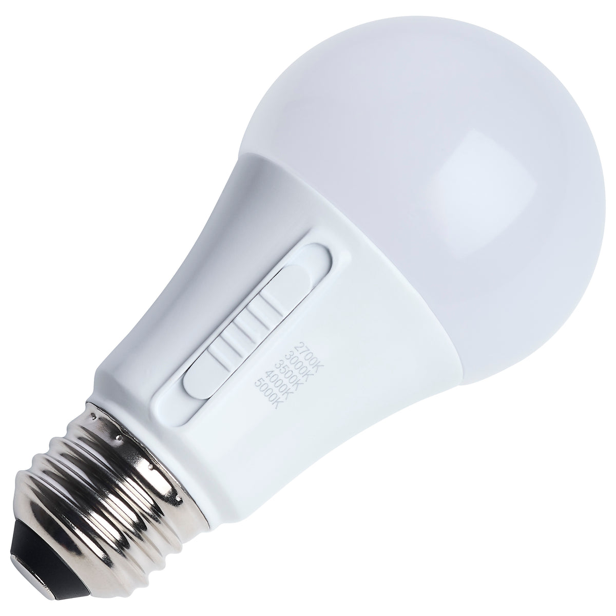 15 Watt LED A19 - 27K/3K/35K/4K/5K CCT - Medium Base - Plastic - 12-24 Volt AC - 12-34 Volt DC - 1-Pack