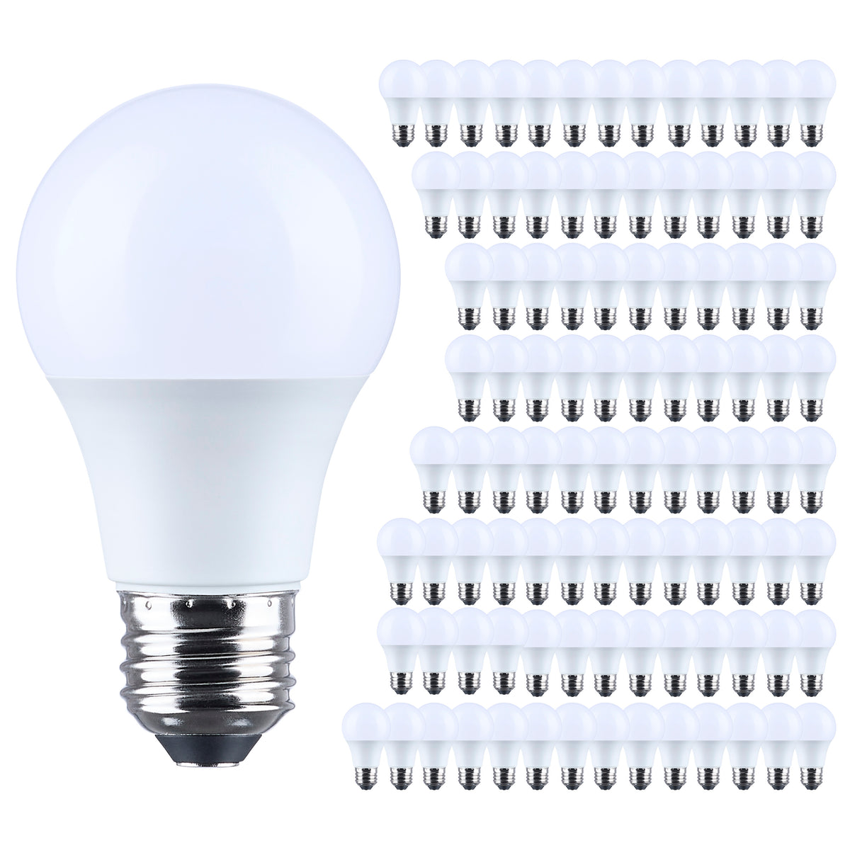 8.5 Watt LED A19 - 5000K - Medium Base - 120 Volt - 100 Pack