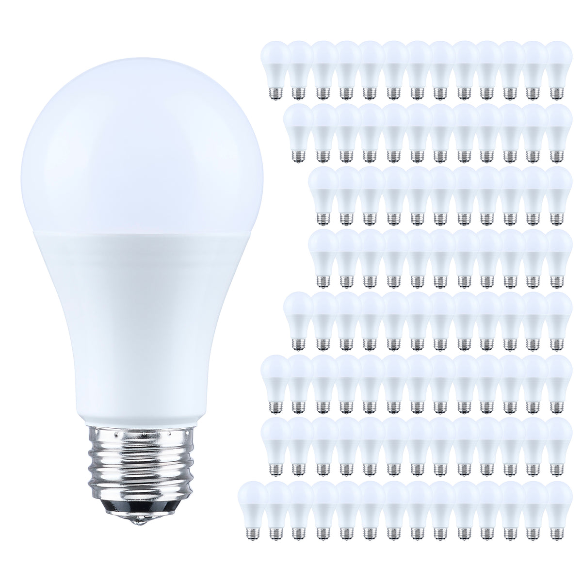 9.8 Watt LED A19 - 2700K - Medium Base - 120 Volt - 100 Pack