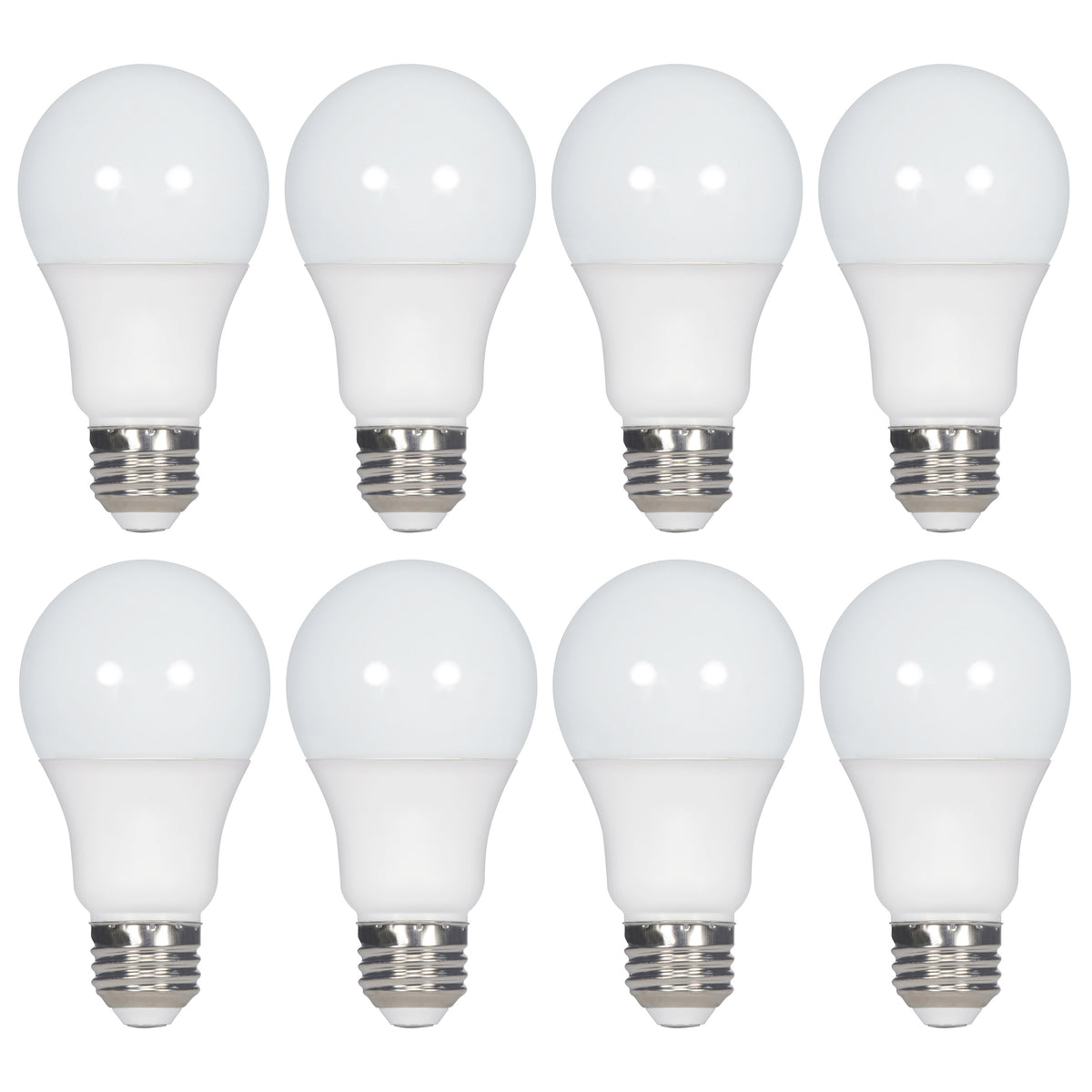 14 Watt A19 LED - 5000K - Non-Dimmable - E26 - 80 CRI - 8-pack bulb or fixture view