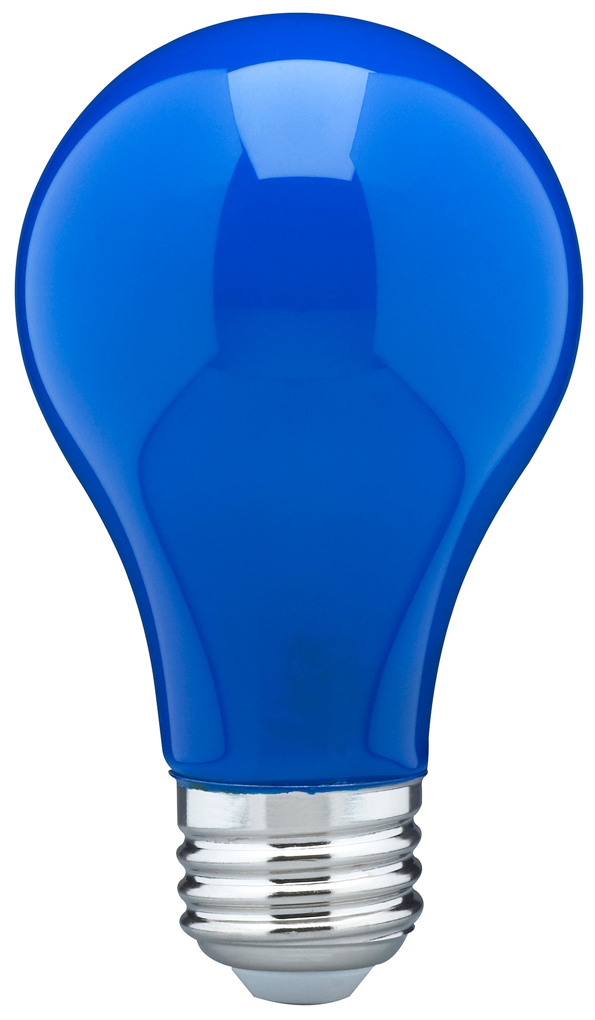 8 Watt A19 LED - Ceramic Blue - Medium base - 360 deg. Beam Angle - 120 Volt