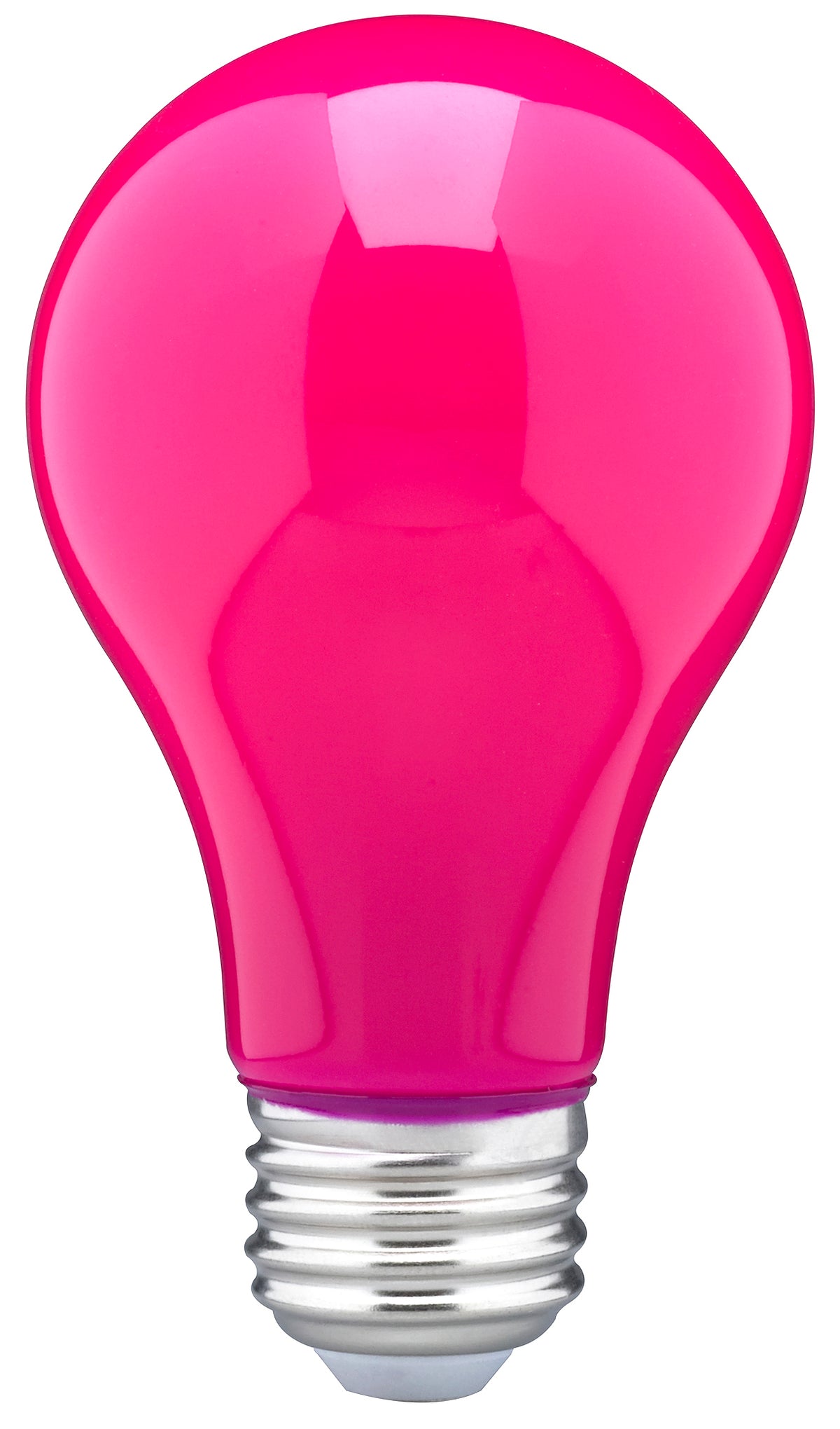 8 Watt A19 LED - Ceramic Pink - Medium base - 360 deg. Beam Angle - 120 Volt lighting product