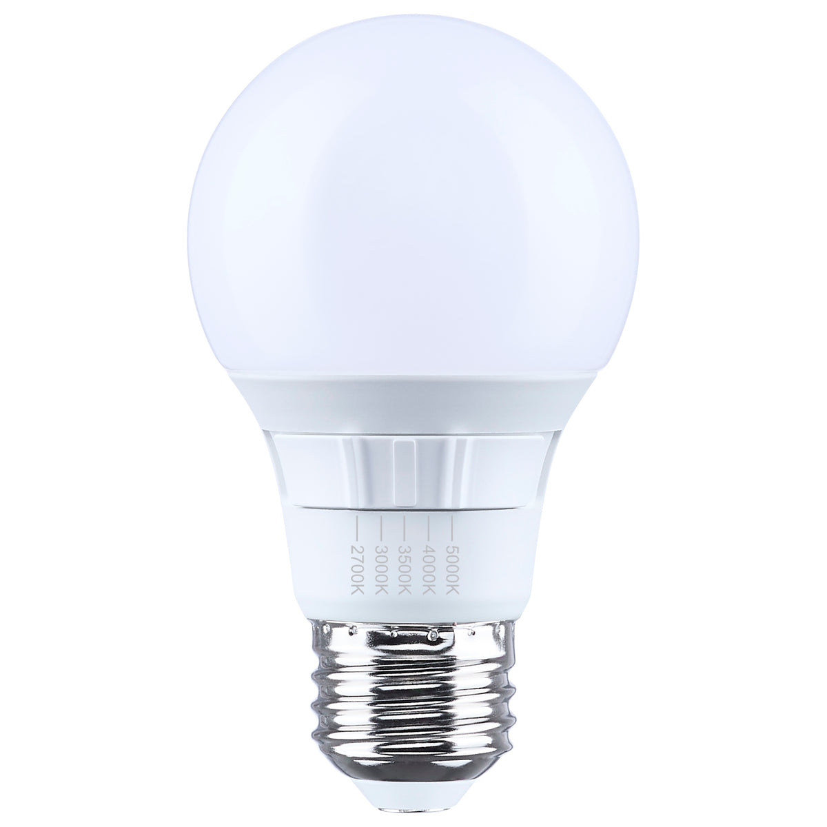 6 Watt A19 LED - 27K/30K/35K/40K/50K - 80 CRI - Medium Base - Plastic - Dimmable - 120 Volt lighting product