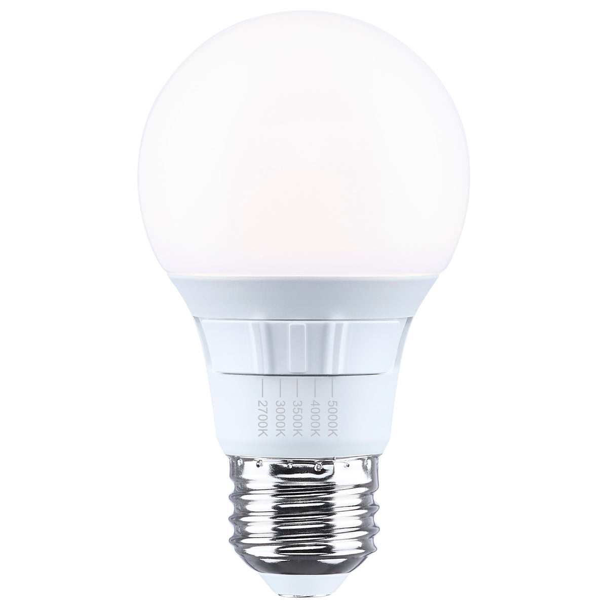 6 Watt A19 LED - 27K/30K/35K/40K/50K CCT - 80 CRI - Medium Base - Plastic - Dimmable - 120 Volt