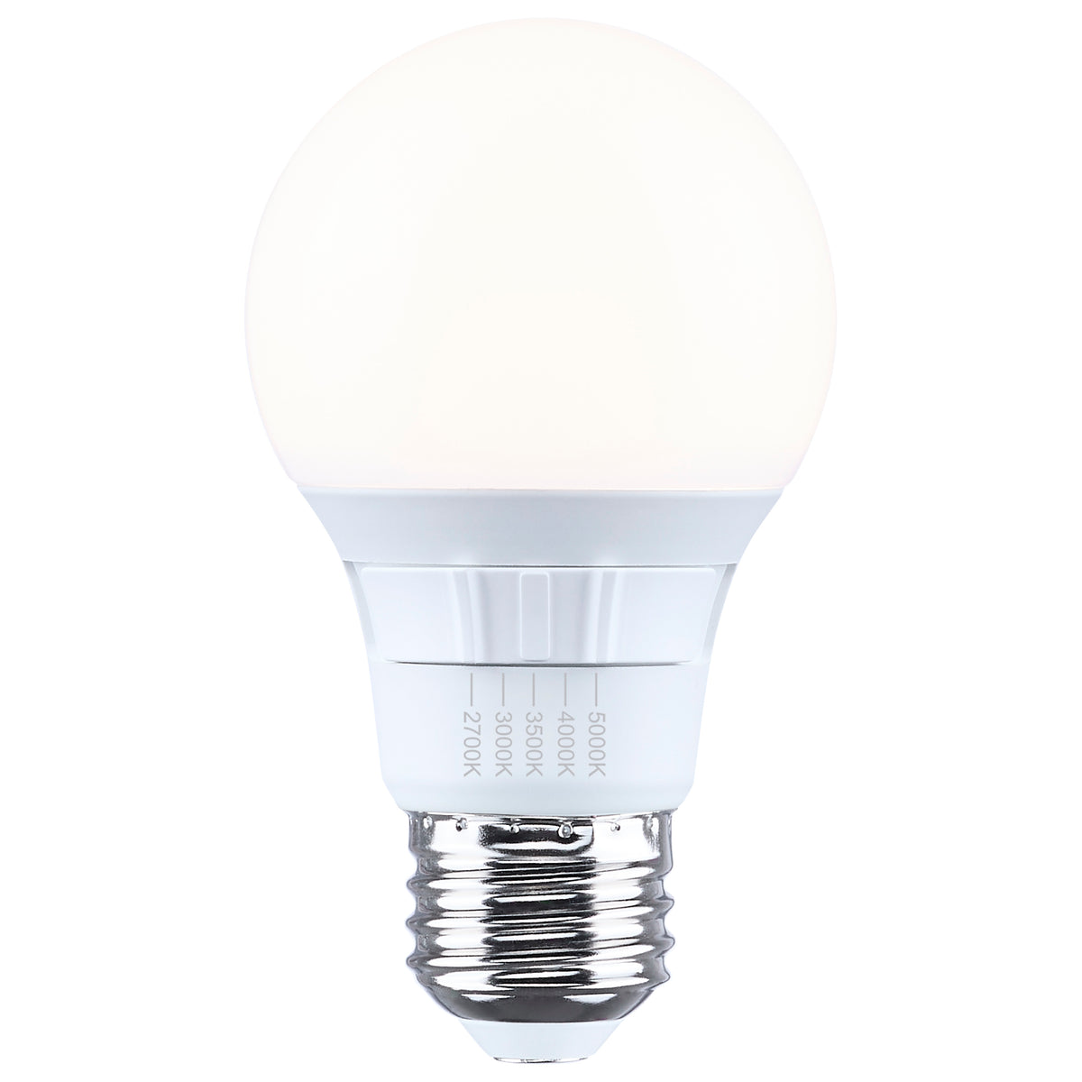 9.5 Watt A19 LED - 27K/30K/35K/40K/50K CCT - 80 CRI - Medium Base - Plastic - Dimmable - 120 Volt