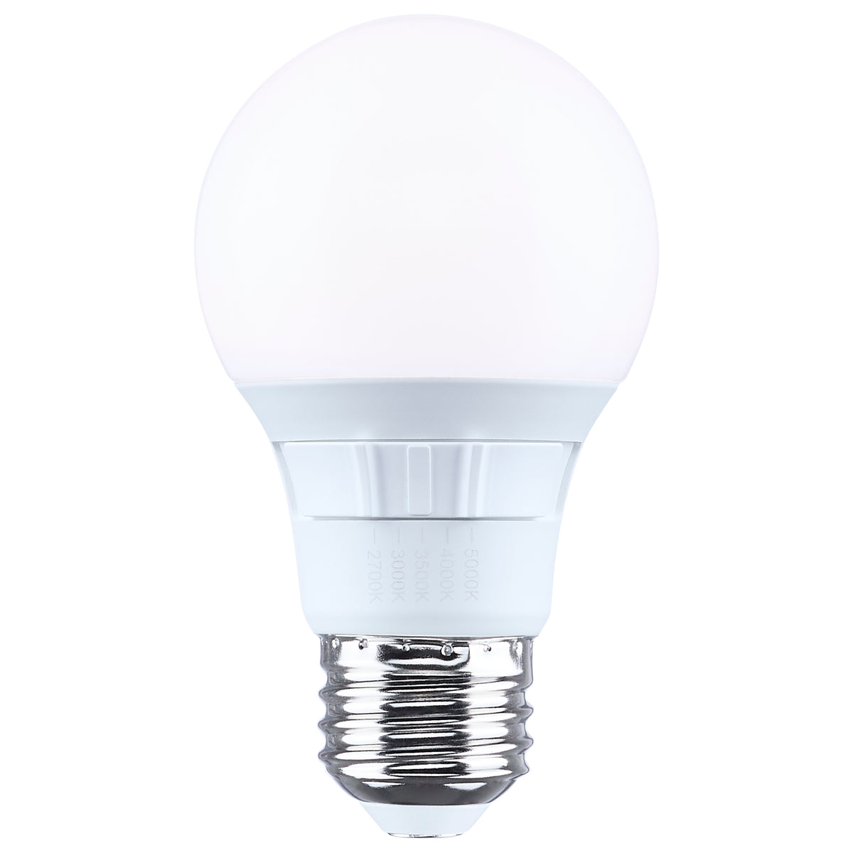 6 Watt A19 LED - 27K/30K/35K/40K/50K CCT - 90 CRI - Medium Base - Plastic - Dimmable - 120 Volt