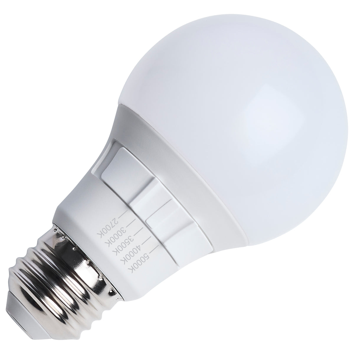 6 Watt A19 LED - 27K/30K/35K/40K/50K CCT - 90 CRI - Medium Base - Plastic - Dimmable - 120 Volt