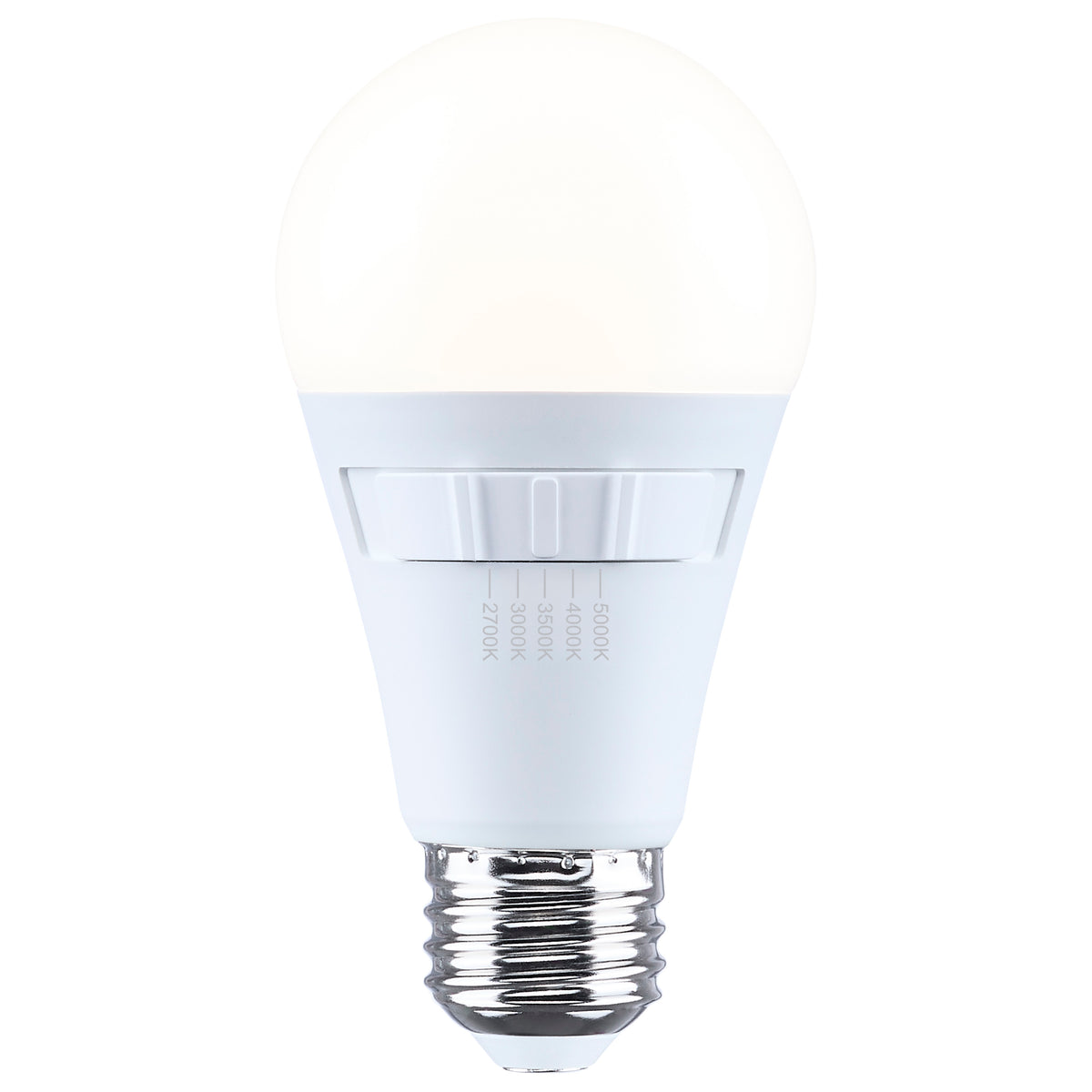 12 Watt A19 LED - 27K/30K/35K/40K/50K CCT - 90 CRI - Medium Base - Plastic - Dimmable - 120 Volt