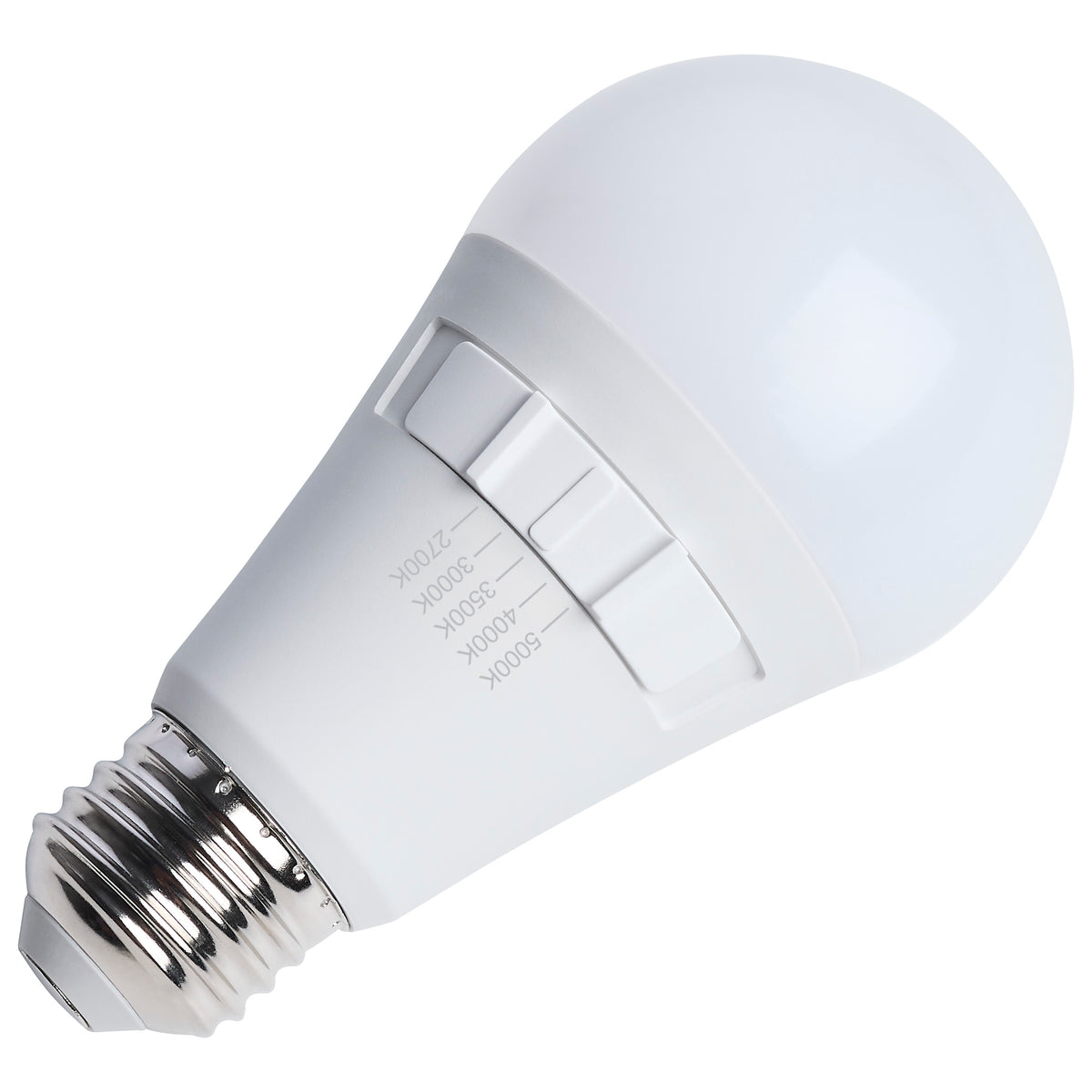 12 Watt A19 LED - 27K/30K/35K/40K/50K CCT - 90 CRI - Medium Base - Plastic - Dimmable - 120 Volt