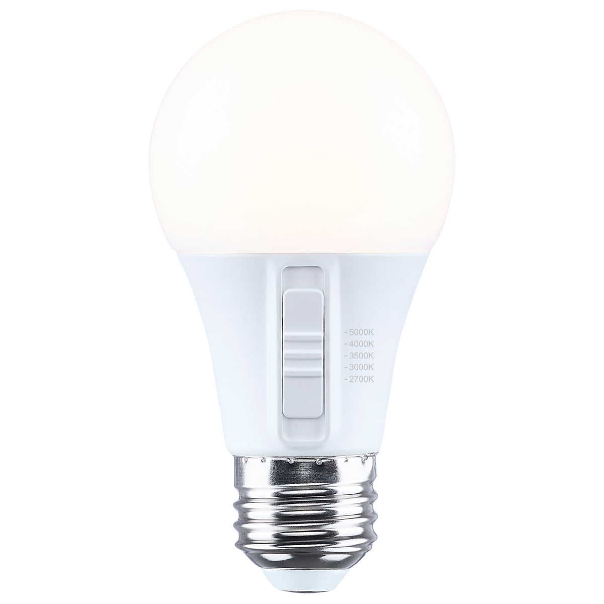9.4 Watt A19 LED - 27K/30K/35K/40K/50K CCT - 90 CRI - Medium Base - Plastic - Dimmable - 120 Volt