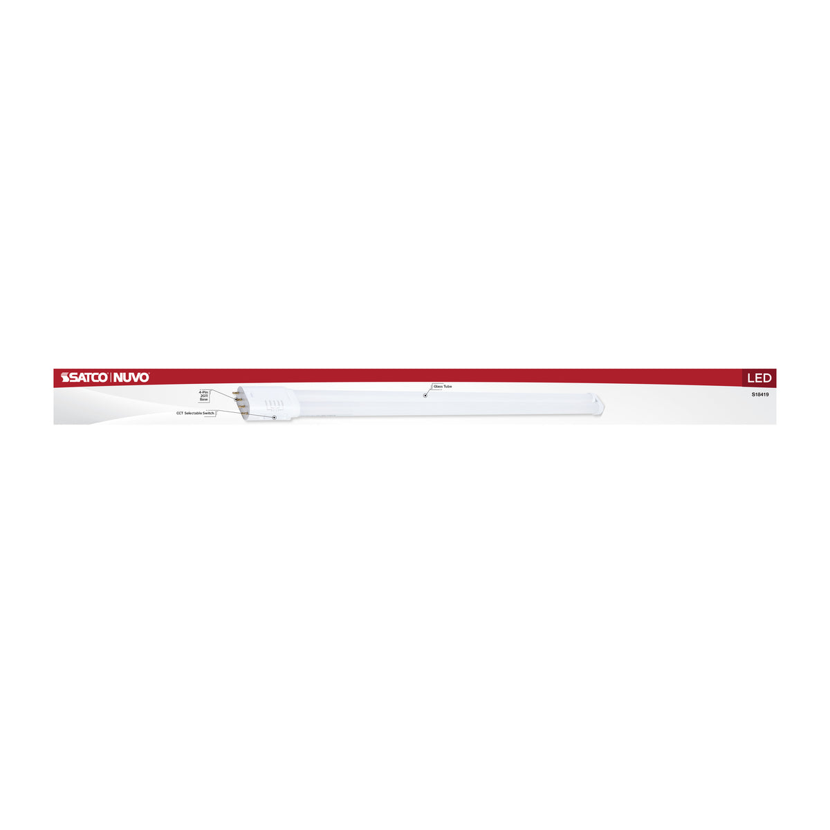 22 Watt PLL LED - 2G11 Base - 30K/35K/40K/50K/65K CCT Selectable - Type A/B - 120-277 Volt