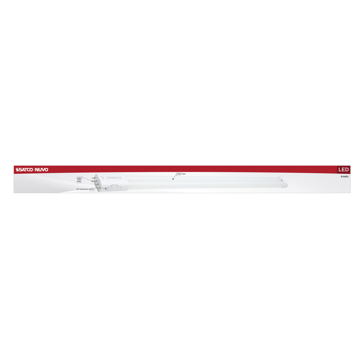 20 Watt PLL LED - 2G11 Base - 30K/35K/40K/50K/65K CCT Selectable - Ballast Bypass - 120-277 Volt