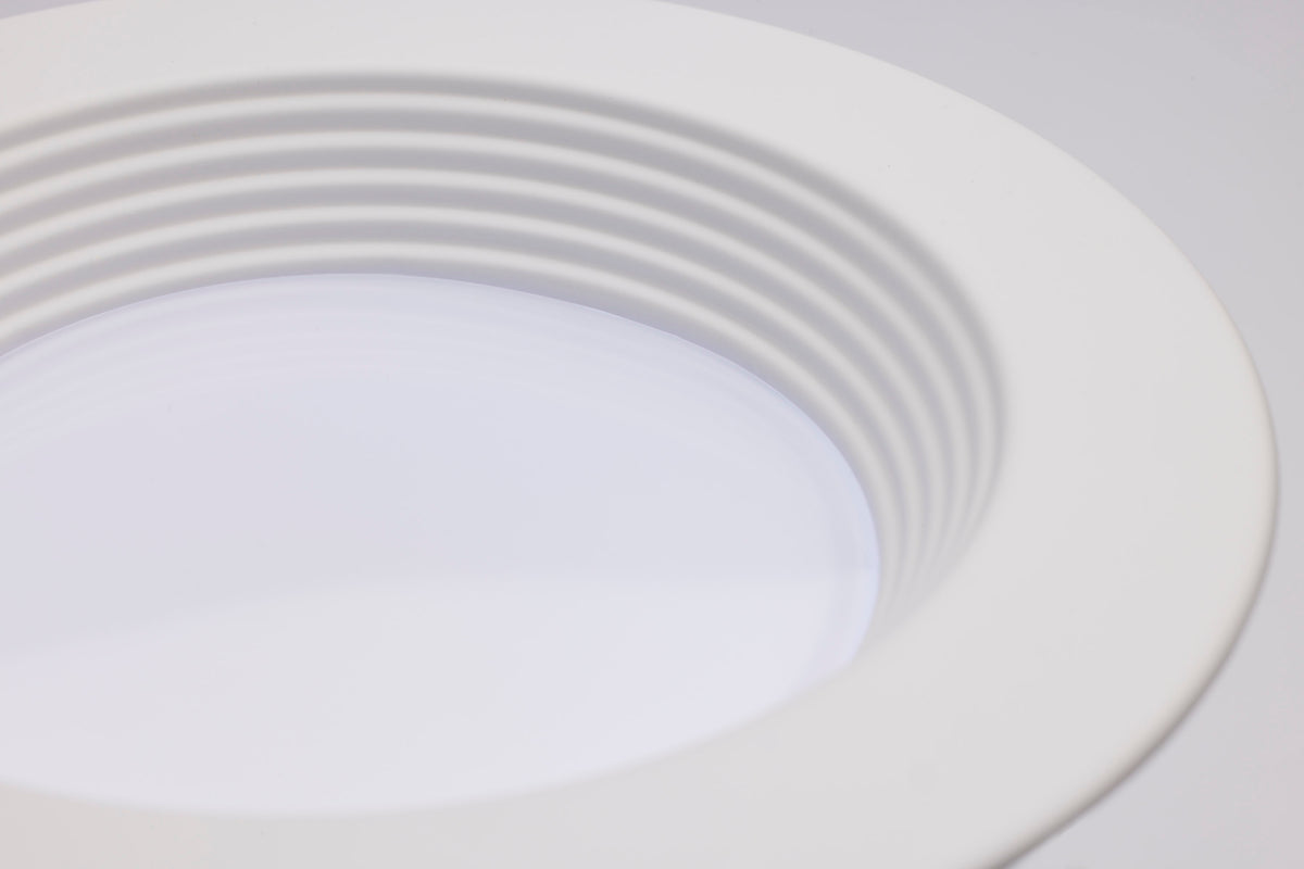 LED Retrofit Downlight - 5/6/7.5 Wattage Selectable - CCT and Lumens Selectable - 120 Volt - ColorQuick and PowerQuick Technology - Round - White Finish