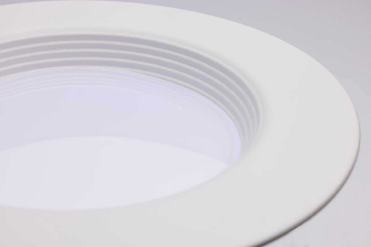 LED Retrofit Downlight - 7/10/13 Wattage Selectable - CCT and Lumens Selectable - 120 Volt - ColorQuick and PowerQuick Technology - Round White Finish