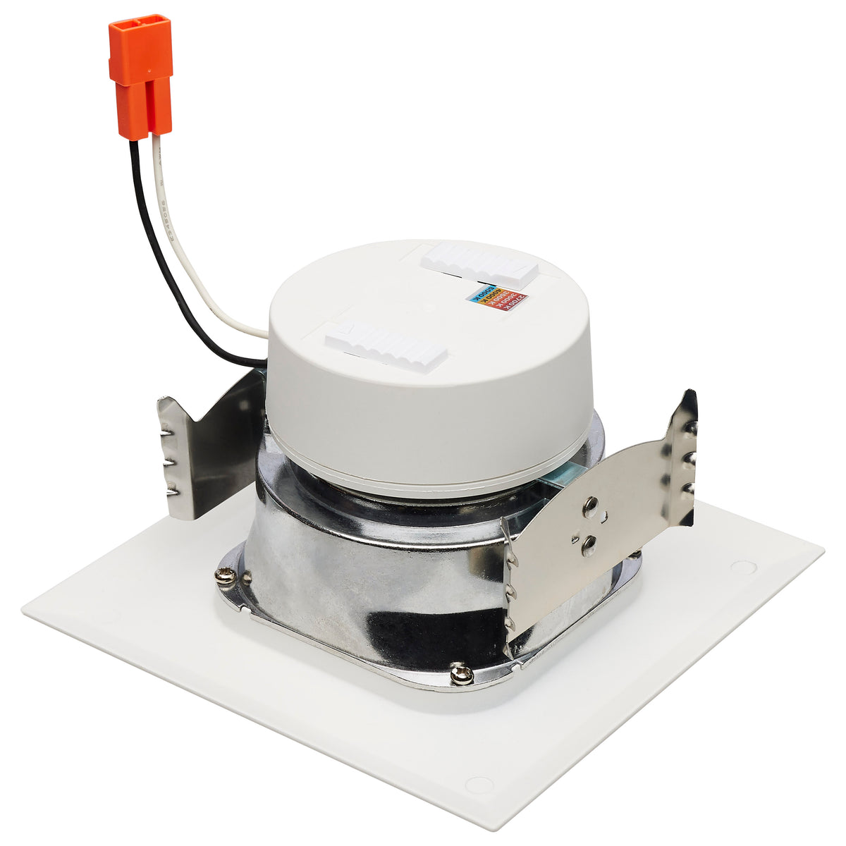 LED Retrofit Downlight - 5.5/6.5/8 Wattage Selectable - CCT and Lumens Selectable - 120 Volt - ColorQuick and PowerQuick Technology - Square - White Finish