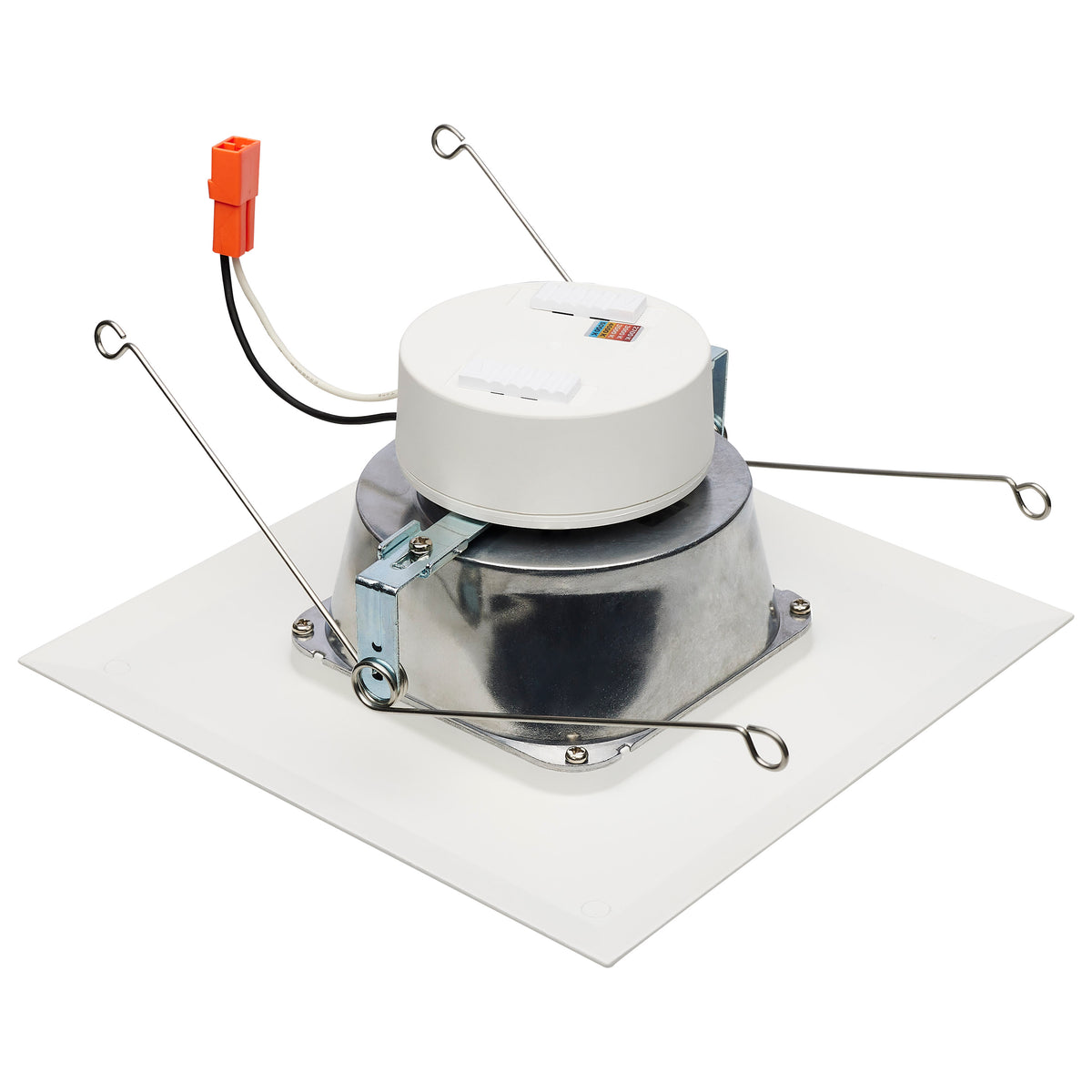 LED Retrofit Downlight - 7.5/10.5/14.5 Wattage Selectable - CCT and Lumens Selectable - 120 Volt - ColorQuick and PowerQuick Technology - Square - White Finish