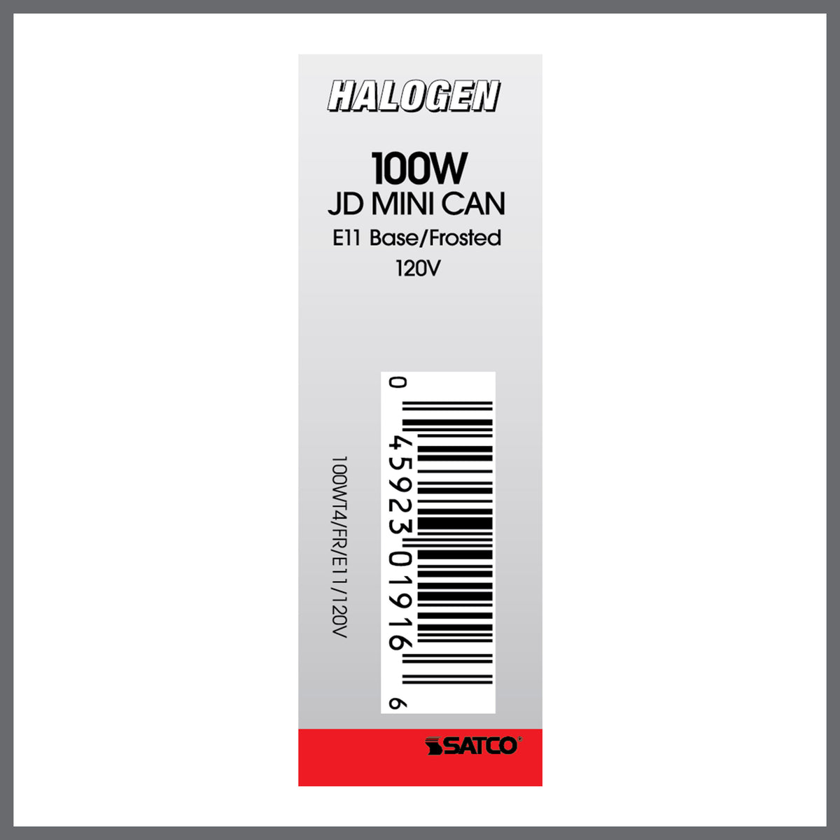 100 Watt - Halogen - T4 - Frosted - 2000 Average rated hours - 1530 Lumens - Mini Candelabra base - 120 Volt