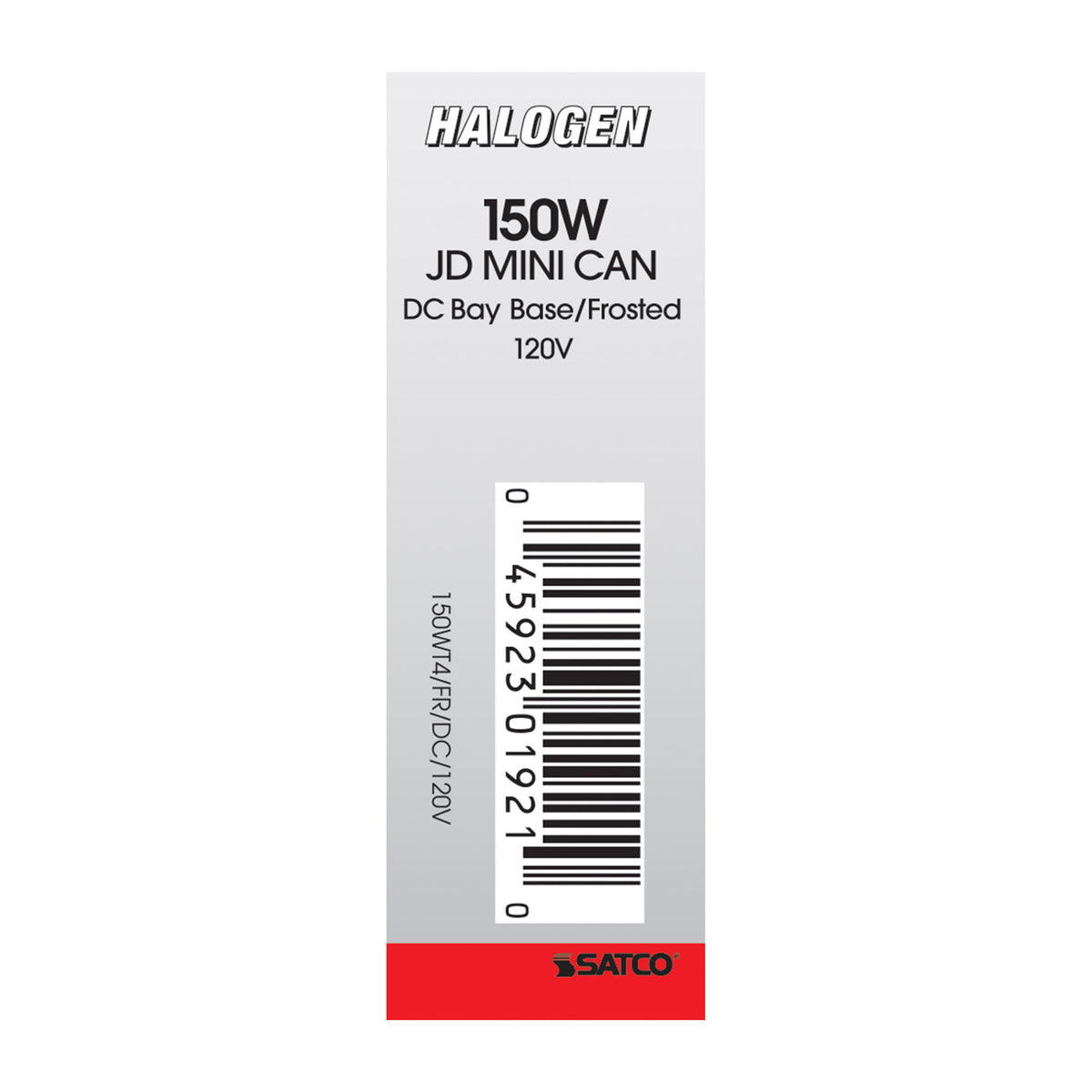 150 Watt - Halogen - T4 1/2 - Frosted - 2000 Average rated hours - 2430 Lumens - DC Bay base - 120 Volt