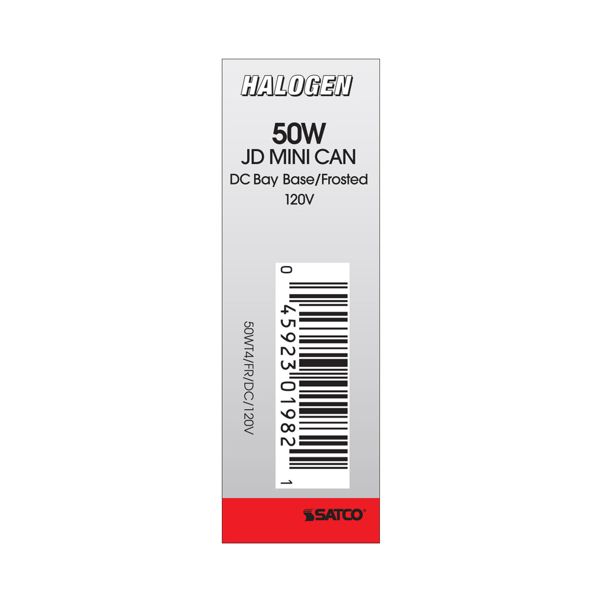 50 Watt - Halogen - T4 - Frosted - 2000 Average rated hours - 675 Lumens - DC Bay base - 120 Volt