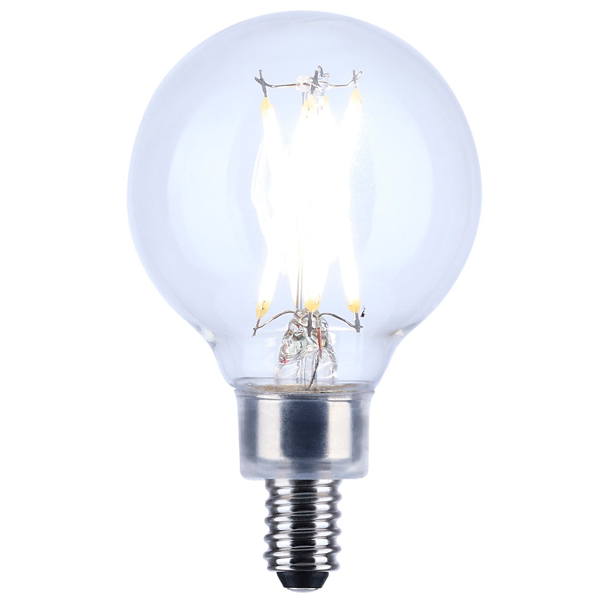 4 Watt G16.5 LED Filament - Clear - Candelabra base - 90 CRI - 3000K - 120 Volt