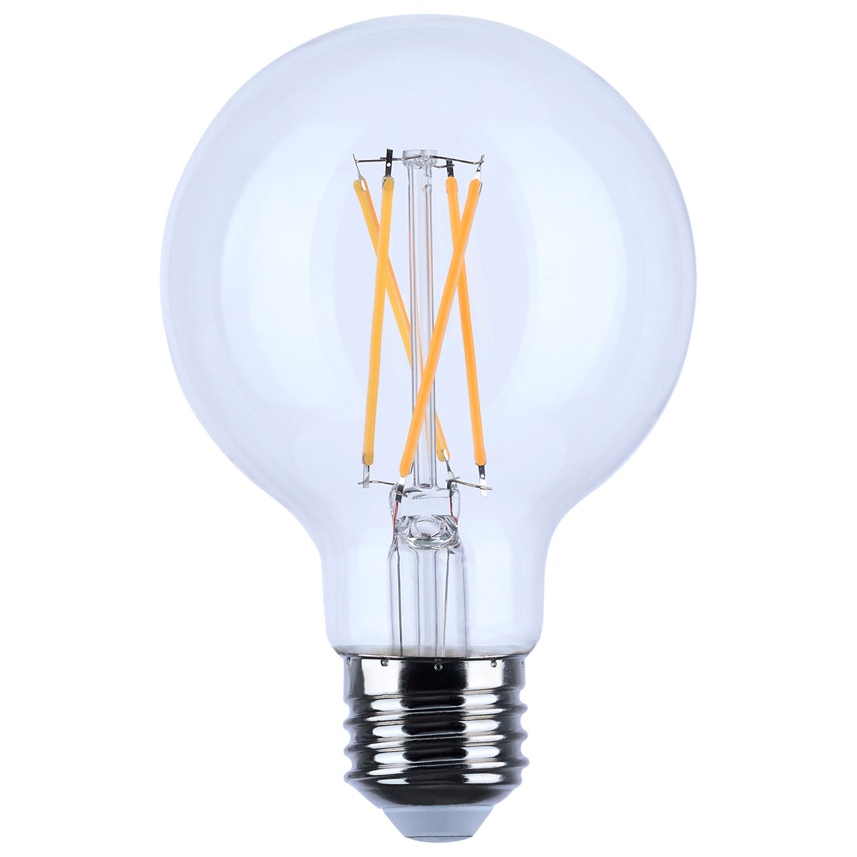 6 Watt G25 LED Filament - Clear - Medium base - 90 CRI - 3000K - 120 Volt bulb or fixture view