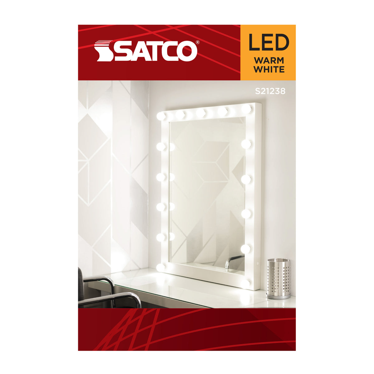 6 Watt G25 LED Filament - White - Medium base - 90 CRI - 2700K - 120 Volt
