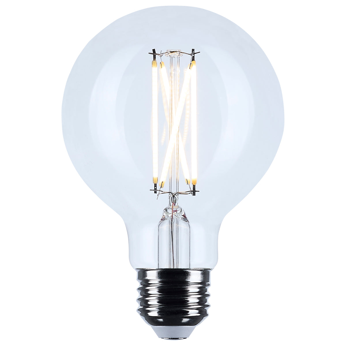 6 Watt G25 LED Filament - Clear - Medium base - 90 CRI - 2700K - 120 Volt - 2 Pack
