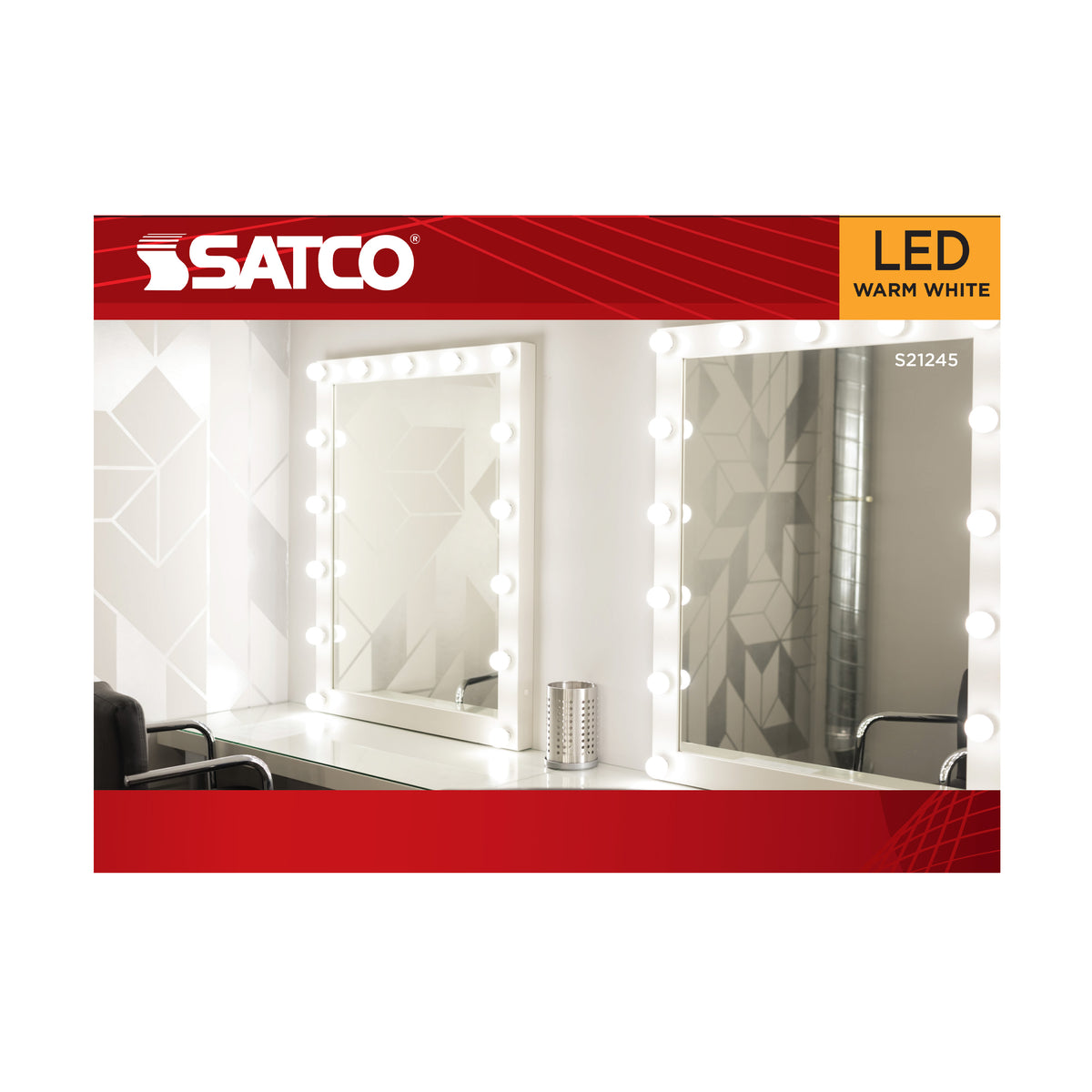 6 Watt G25 LED Filament - Clear - Medium base - 90 CRI - 2700K - 120 Volt - 2 Pack