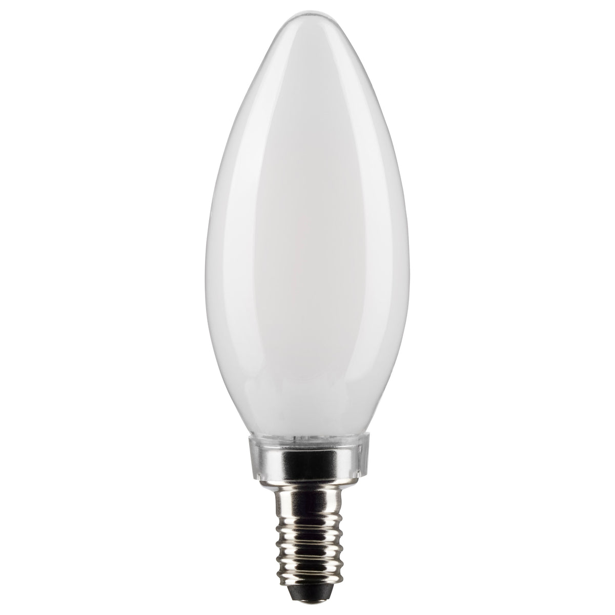 4 Watt B11 LED Filament - Frost - Candelabra base - 90 CRI - 4000K - 120 Volt for commercial spaces and hospitality spaces