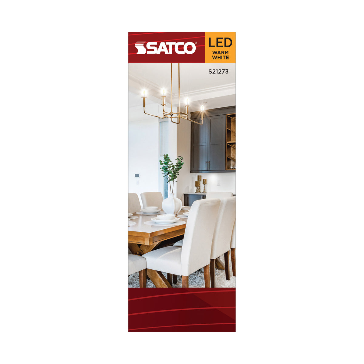 5.5 Watt B11 LED Filament - Clear - Candelabra base - 90 CRI - 2700K - 120 Volt