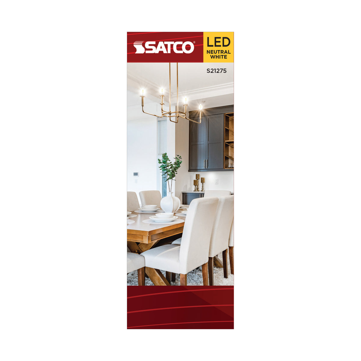 5.5 Watt B11 LED Filament - Clear - Candelabra base - 90 CRI - 3500K - 120 Volt