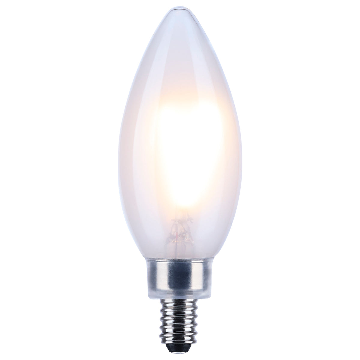 5.5 Watt B11 LED Filament - Frost - Candelabra base - 90 CRI - 3000K - 120 Volt