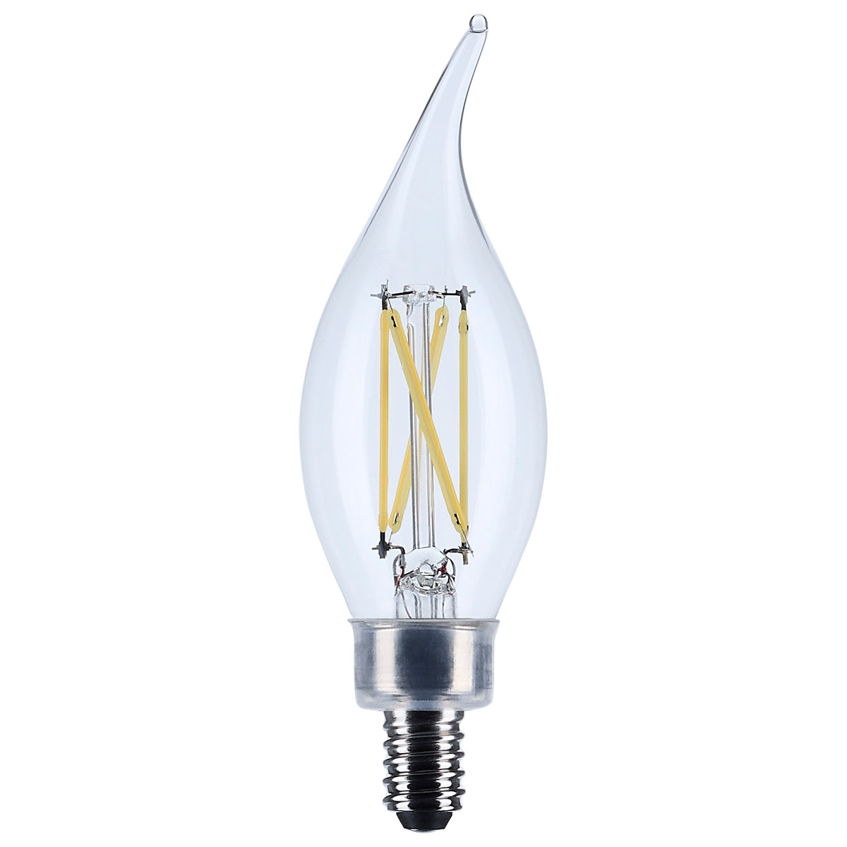 5.5 Watt CA10 LED Filament - Clear - Candelabra base - 90 CRI - 4000K - 120 Volt lighting product