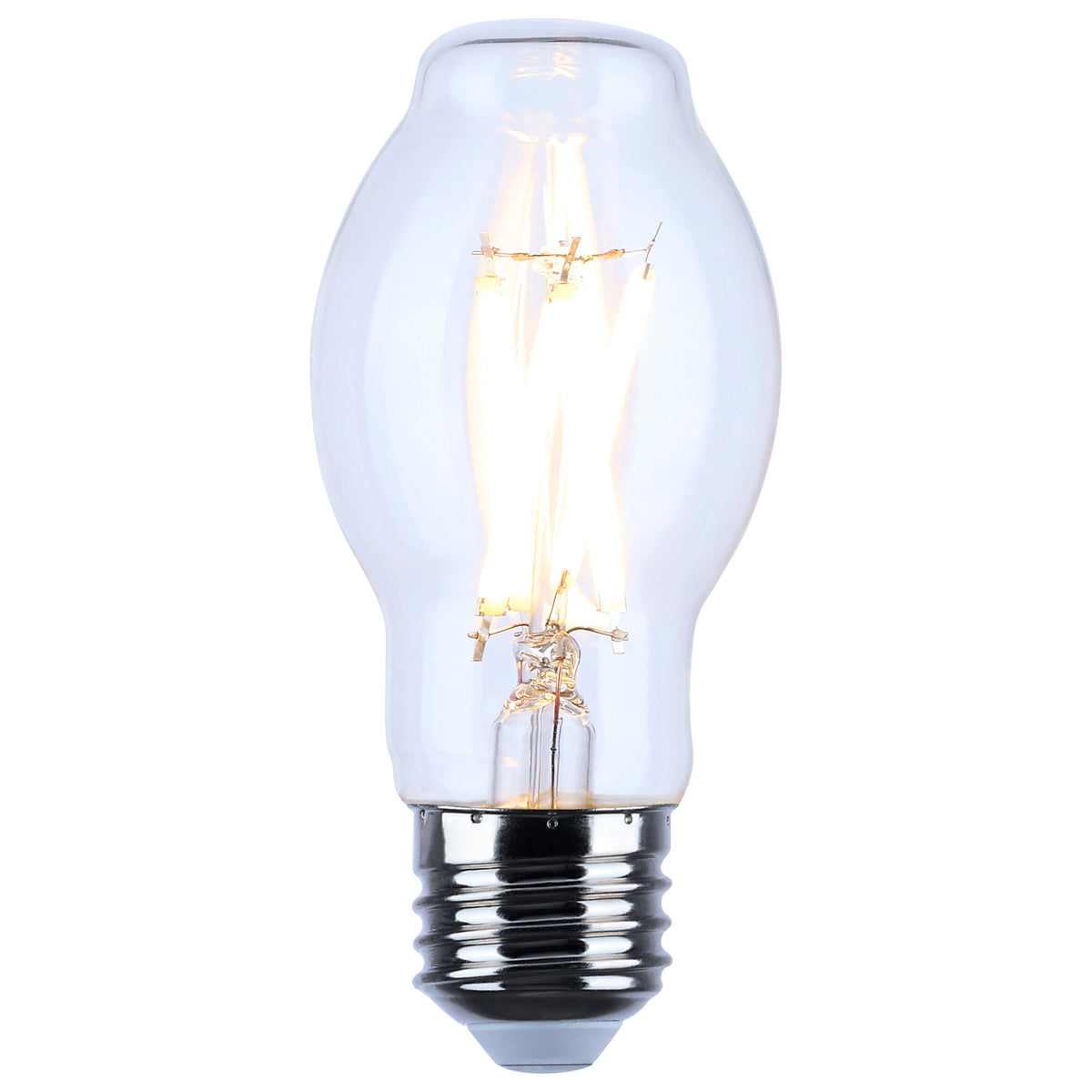 8 Watt BT15 LED Filament - Clear - Medium base - 90 CRI - 2700K - 120 Volt