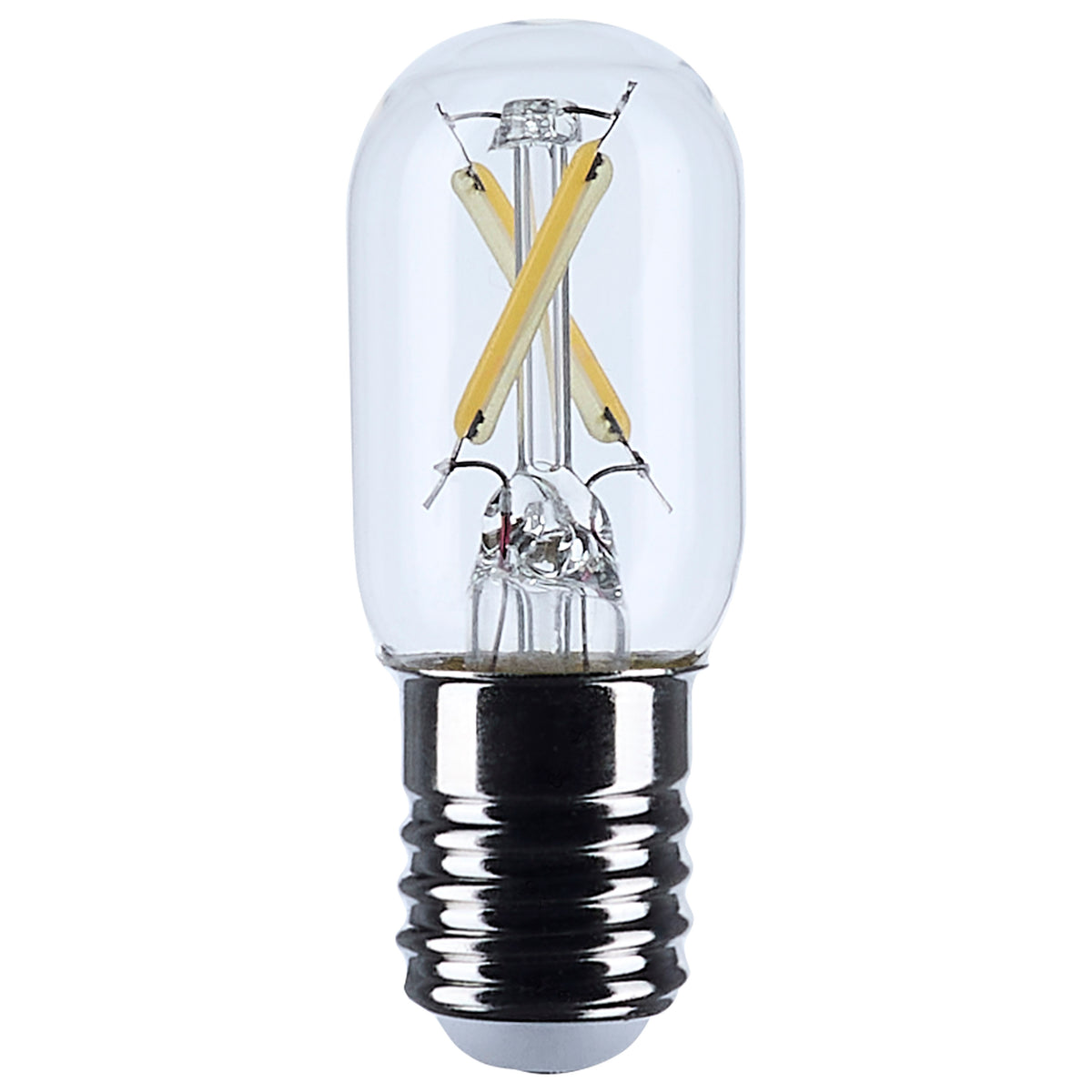 3 Watt T6.5 LED Filament - Clear - Intermediate base - 90 CRI - 3000K bulb or fixture view