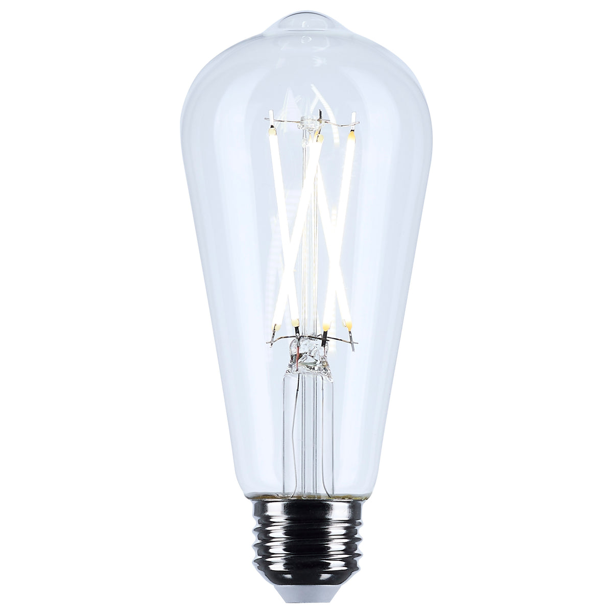 8 Watt ST19 LED Filament - Clear - Medium base - 90 CRI - 4000K - 120 Volt
