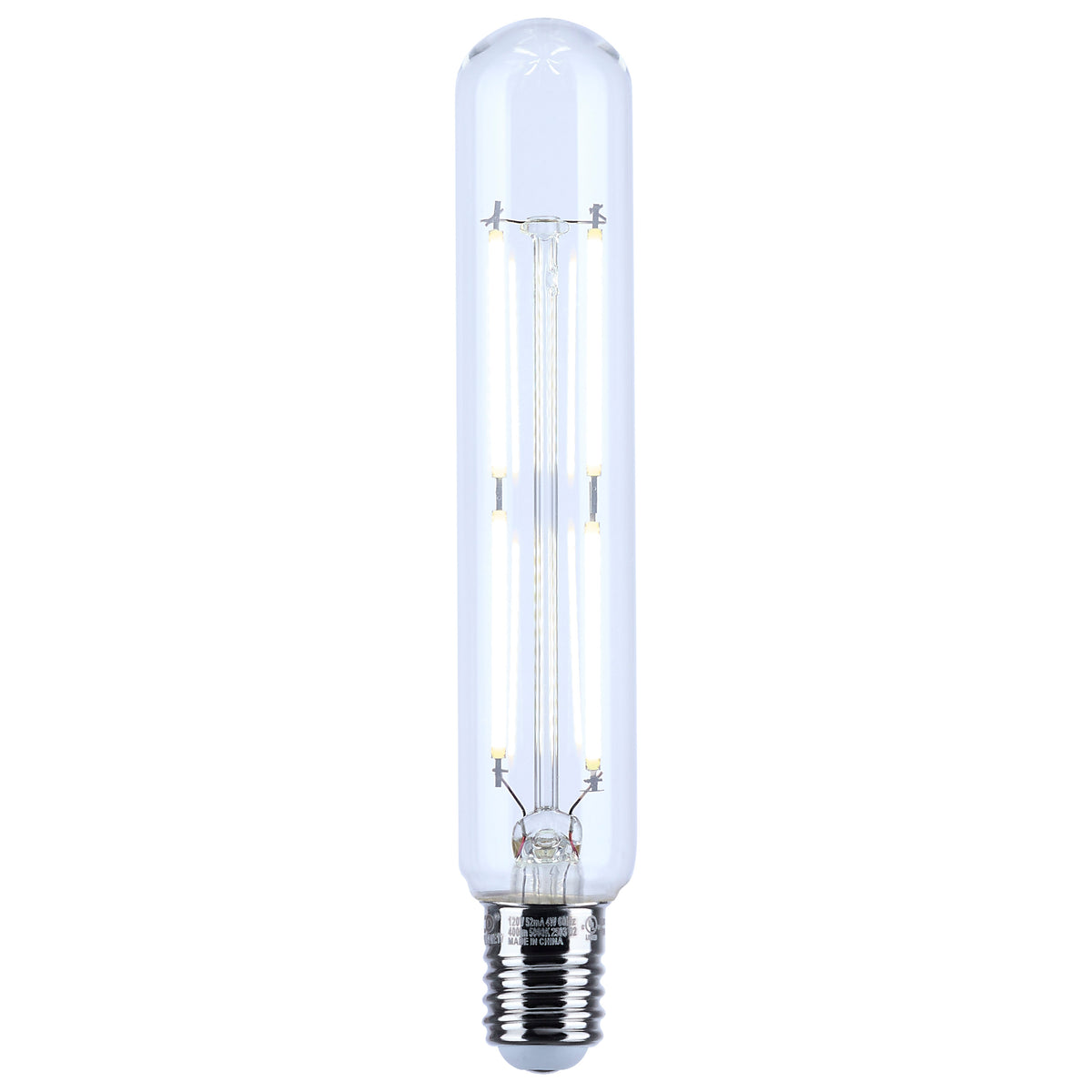 4 Watt T6.5 LED Filament - Clear - Intermediate Base - 3000K - 400 Lumens - 120 Volt