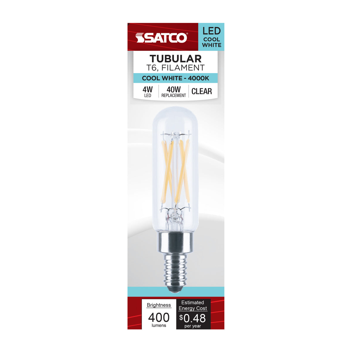 4 Watt T6 LED - 4000K CCT - Candelabra Base - Dimmable - 120 Volt