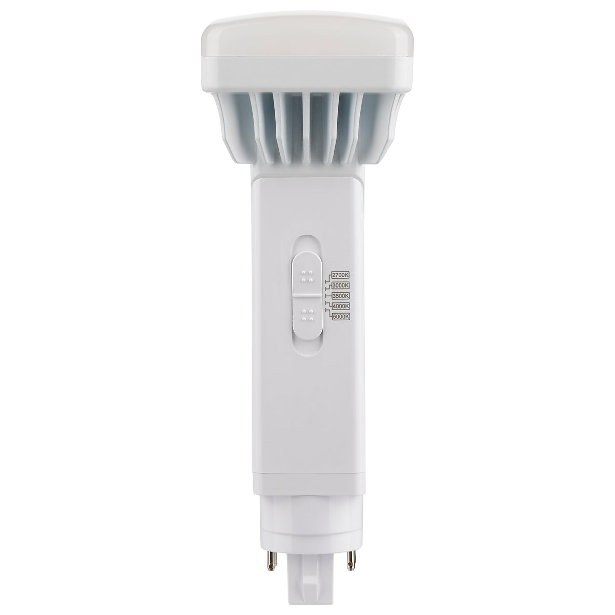9 Watt PL 4-Pin LED - 1100 Lumens - G24q Base - Selectable - White Finish - 120-277 Volts bulb or fixture view