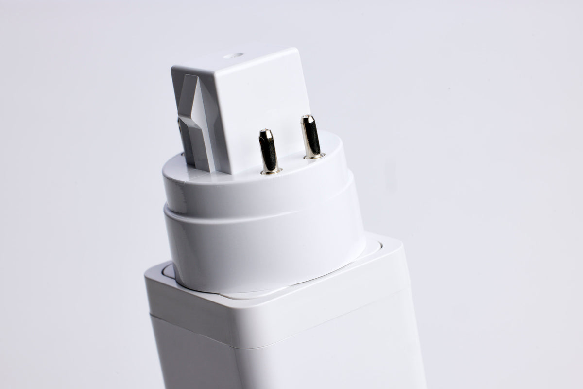 9 Watt PL 4-Pin LED - 1100 Lumens - G24q Base - CCT Selectable - White Finish - 120-277 Volts
