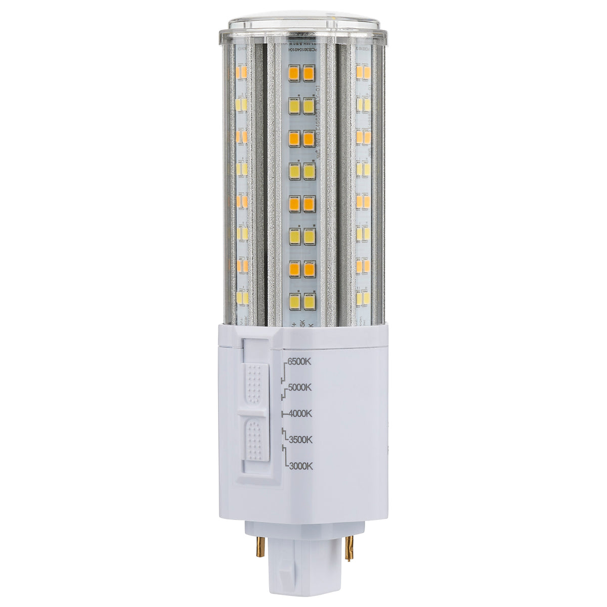 22 Watt LED PL - CCT Selectable - Lumens Selectable - Type B - Ballast Bypass - White Finish - 120-277 Volt