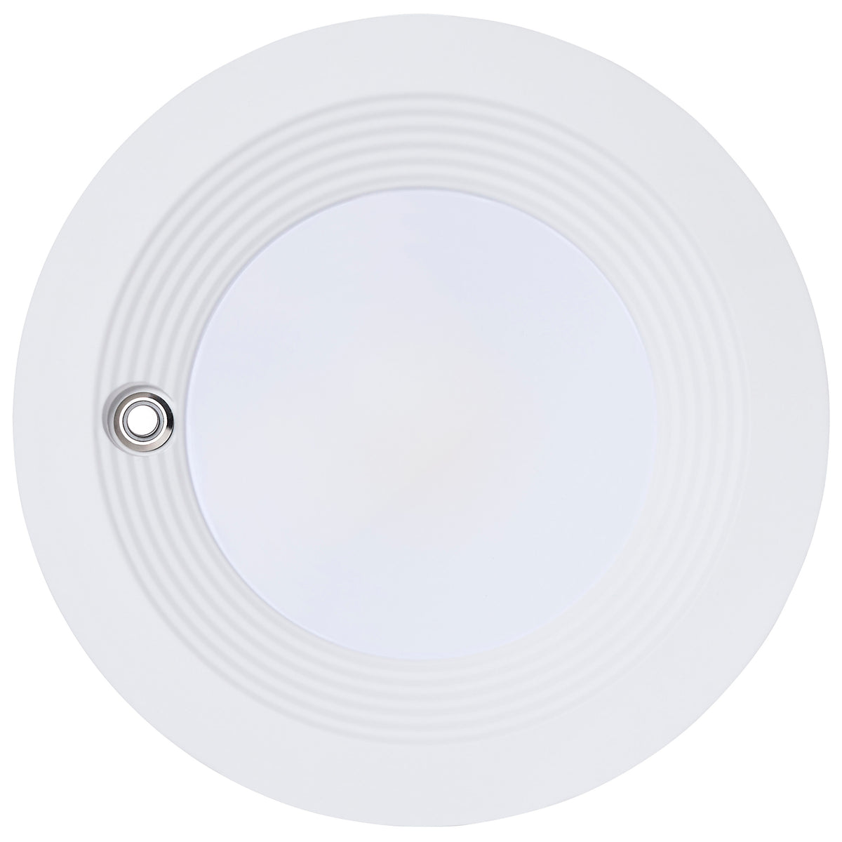 Plus Series Commercial LED Downlight - 6 Inch Round - 20.5W/18.2W/16.3W Wattage Selectable - 2700K/3000K/3500K/4000K/5000K CCT Selectable - Integrated Emergency Driver - 120-347 Volt - Dual Dimming - Color trim accessories available
