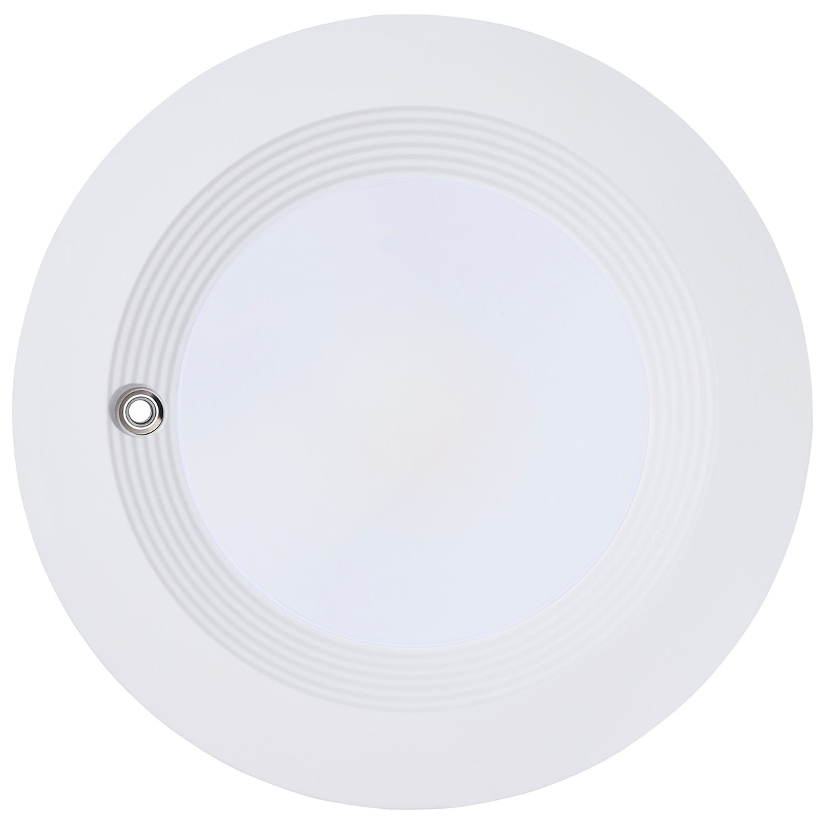 Plus Series Commercial LED Downlight - 8 Inch Round - 28W/25W/20W Wattage Selectable - 2700K/3000K/3500K/4000K/5000K CCT Selectable - Integrated Emergency Driver - 120-347 Volt - Dual Dimming - Color trim accessories available