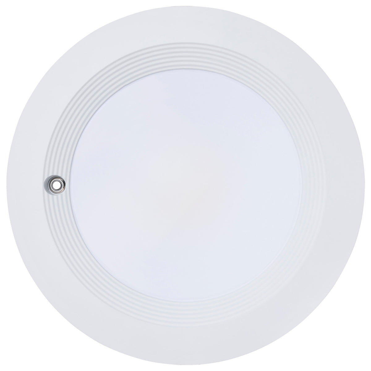 Plus Series Commercial LED Downlight - 10 Inch Round - 38W/31W/26W Wattage Selectable - 2700K/3000K/3500K/4000K/5000K CCT Selectable - Integrated Emergency Driver - 120-277 Volt - Dual Dimming - Color trim accessories available
