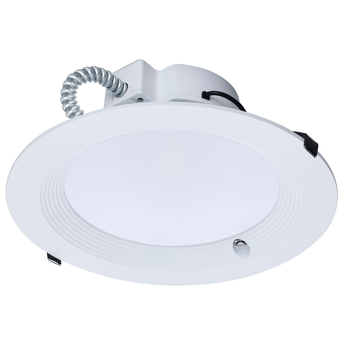 Plus Series Commercial LED Downlight - 10 Inch Round - 38W/31W/26W Wattage Selectable - 2700K/3000K/3500K/4000K/5000K CCT Selectable - Integrated Emergency Driver - 120-277 Volt - Dual Dimming - Color trim accessories available