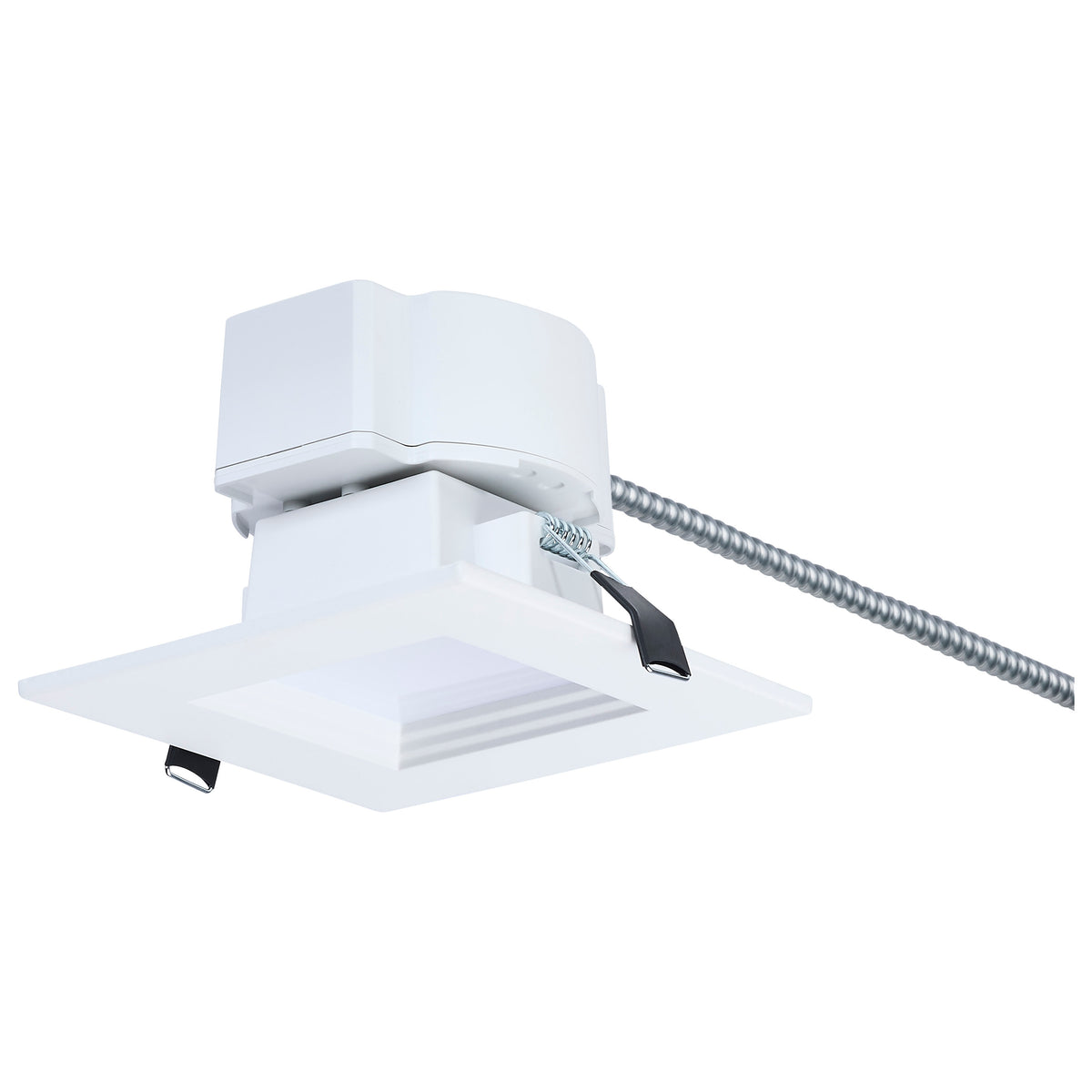 Plus Series Commercial LED Downlight - 4 Inch Square - 13.5W/12W/10.7W Wattage Selectable - 2700K/3000K/3500K/4000K/5000K