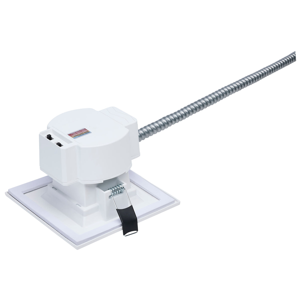 Plus Series Commercial LED Downlight - 4 Inch Square - 13.5W/12W/10.7W Wattage Selectable - 2700K/3000K/3500K/4000K/5000K CCT Selectable - 120-347 Volt - Dual Dimming - Color trim accessories available